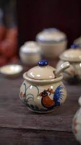 Bộ ly, bình gốm thủ công