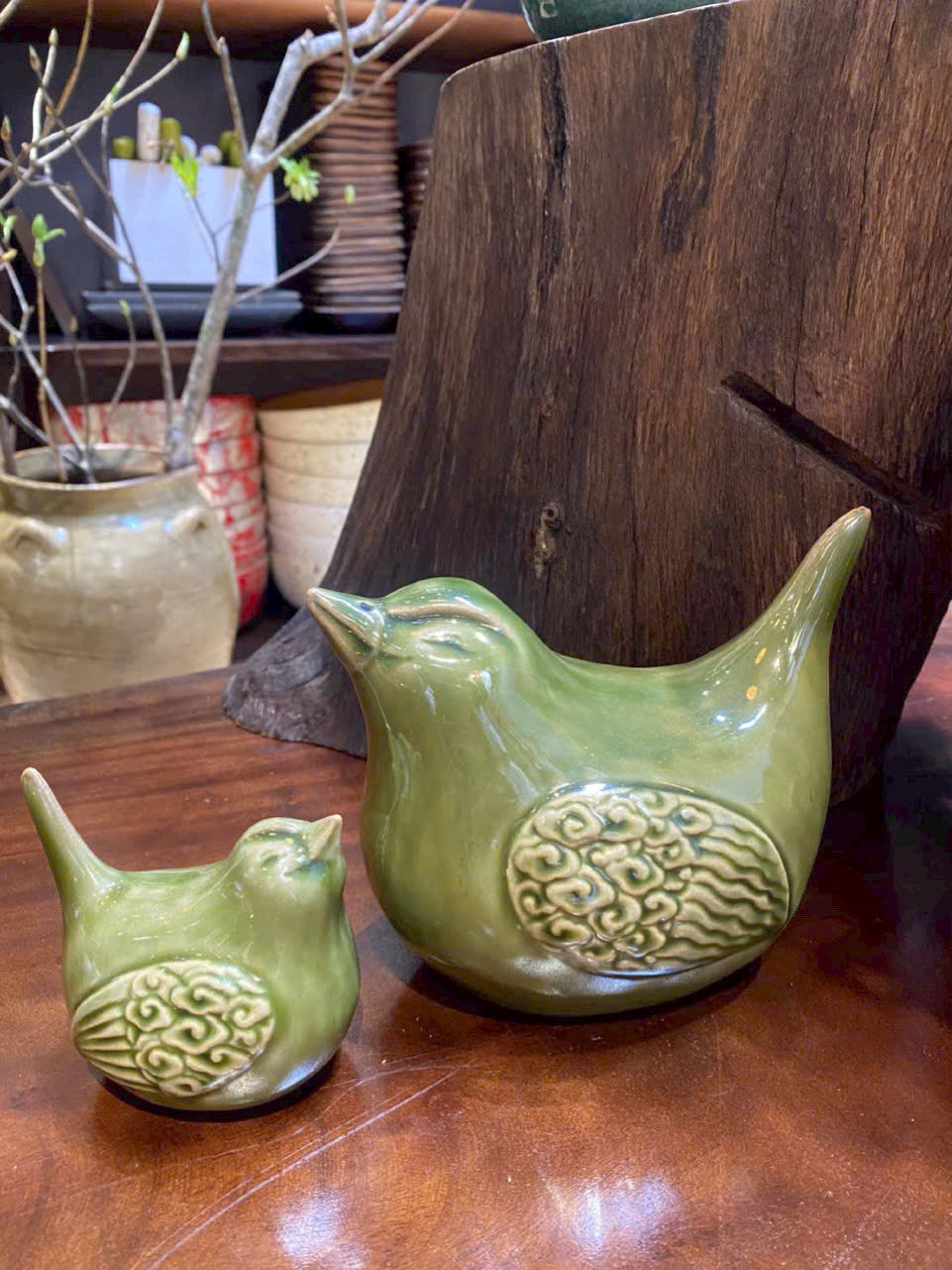 Cặp chim gốm mẹ con- Điểm chạm bình yên từ chất liệu gốm thủ công Nativia